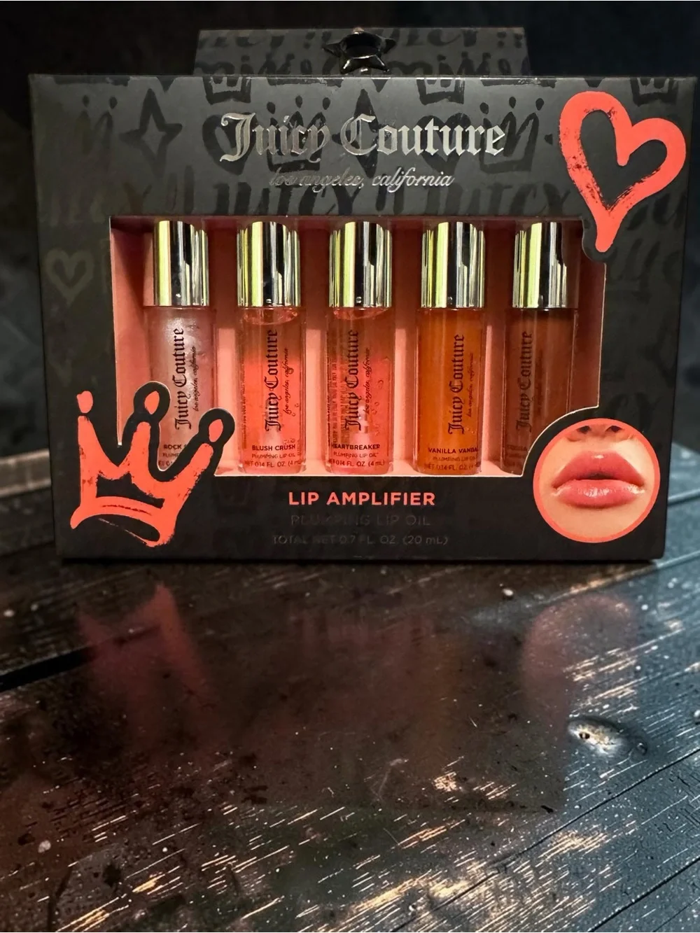 Juicy Couture Lip Amplifier Plumping Lip Oil 5-Piece Set NIB